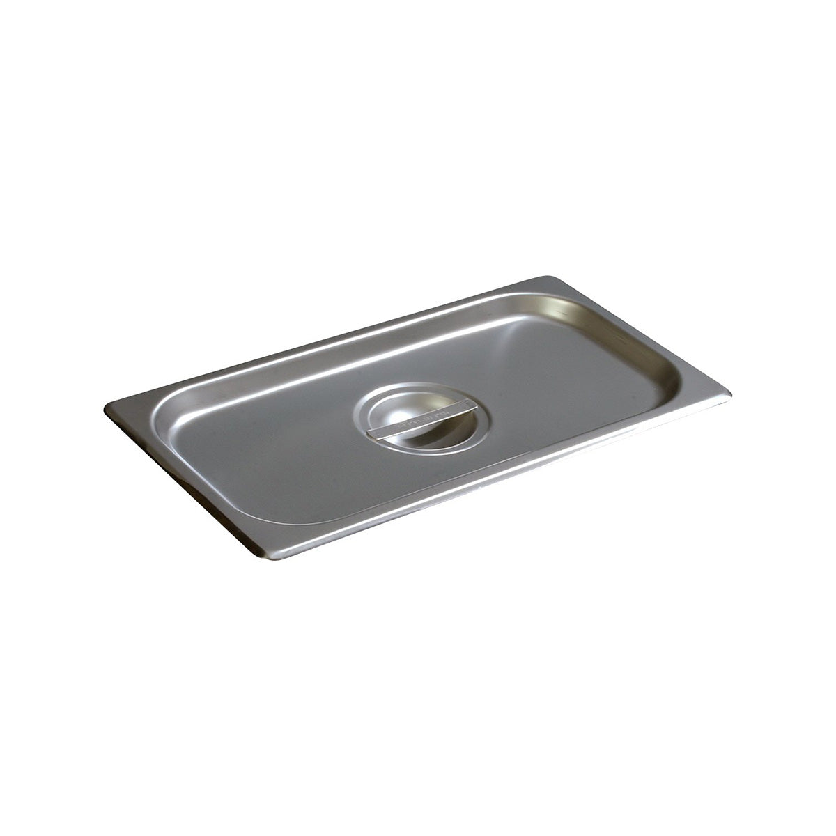 Carlisle 607130C DuraPan 1/3 Size Handled Cover - Heavy Duty Stainless Steel Food Pan Lid for Commercial Kitchens, Buffets & Catering Services