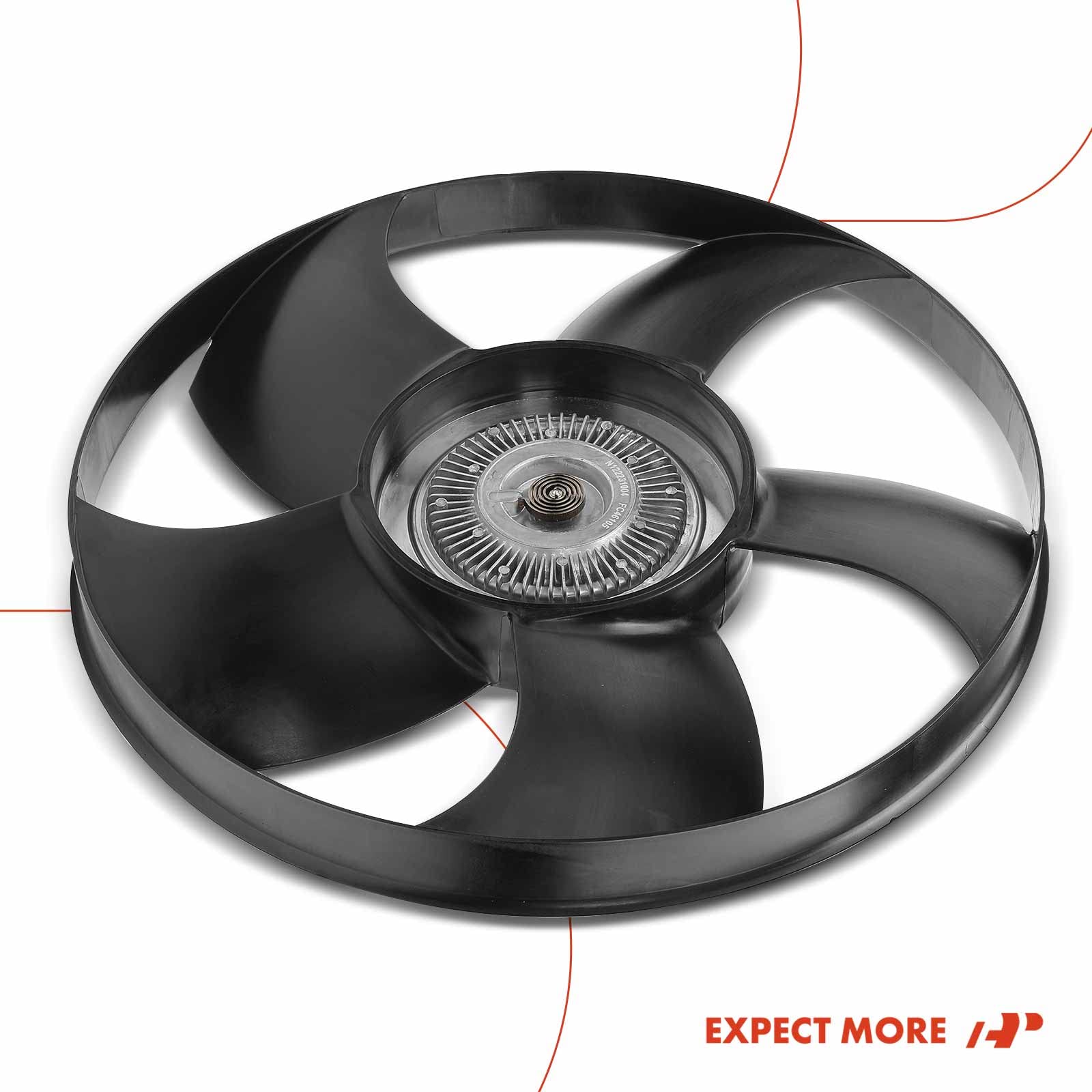 Premium Engine Cooling Fan Clutch for Mercedes-Benz Sprinter 2500/3500, 3500XD (2021), Dodge Sprinter 2500 (2007-2009) & Freightliner Sprinter 2500/3500 (2007-2009) - High Performance Replacement Part for Overheating Prevention & Engine Protection