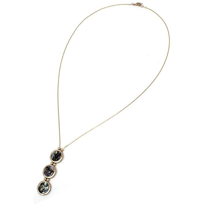 18K Gold Abalone Shell Necklace Set - Elegant Ocean-Inspired Jewelry for Women, Perfect for Beach Weddings, Anniversary Gifts & Everyday Wear