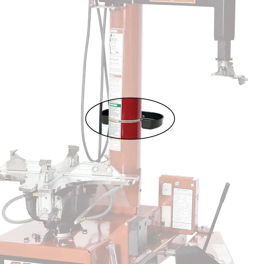 Heavy-Duty Rim Clamp Tire Changer Coats Tool Tray with Rear Round Post 81803401 - Perfect for Auto Repair Shops & Tire Service Centers