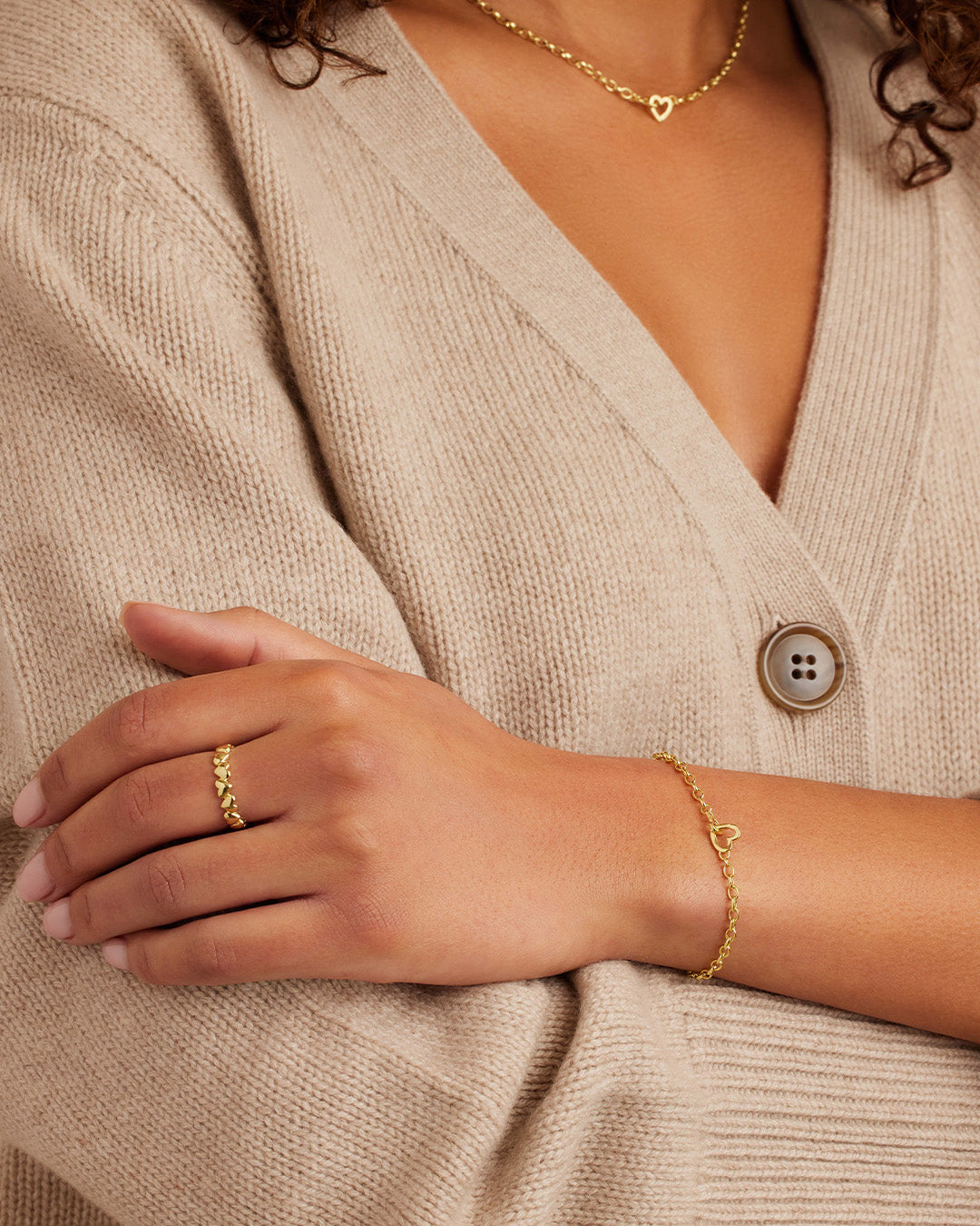 Parker Heart Mini Necklace - Dainty Gold Heart Pendant Necklace for Women, 14K Gold Plated, Delicate Minimalist Jewelry Gift for Her - Perfect for Valentine's Day, Anniversary, Birthday & Everyday Wear