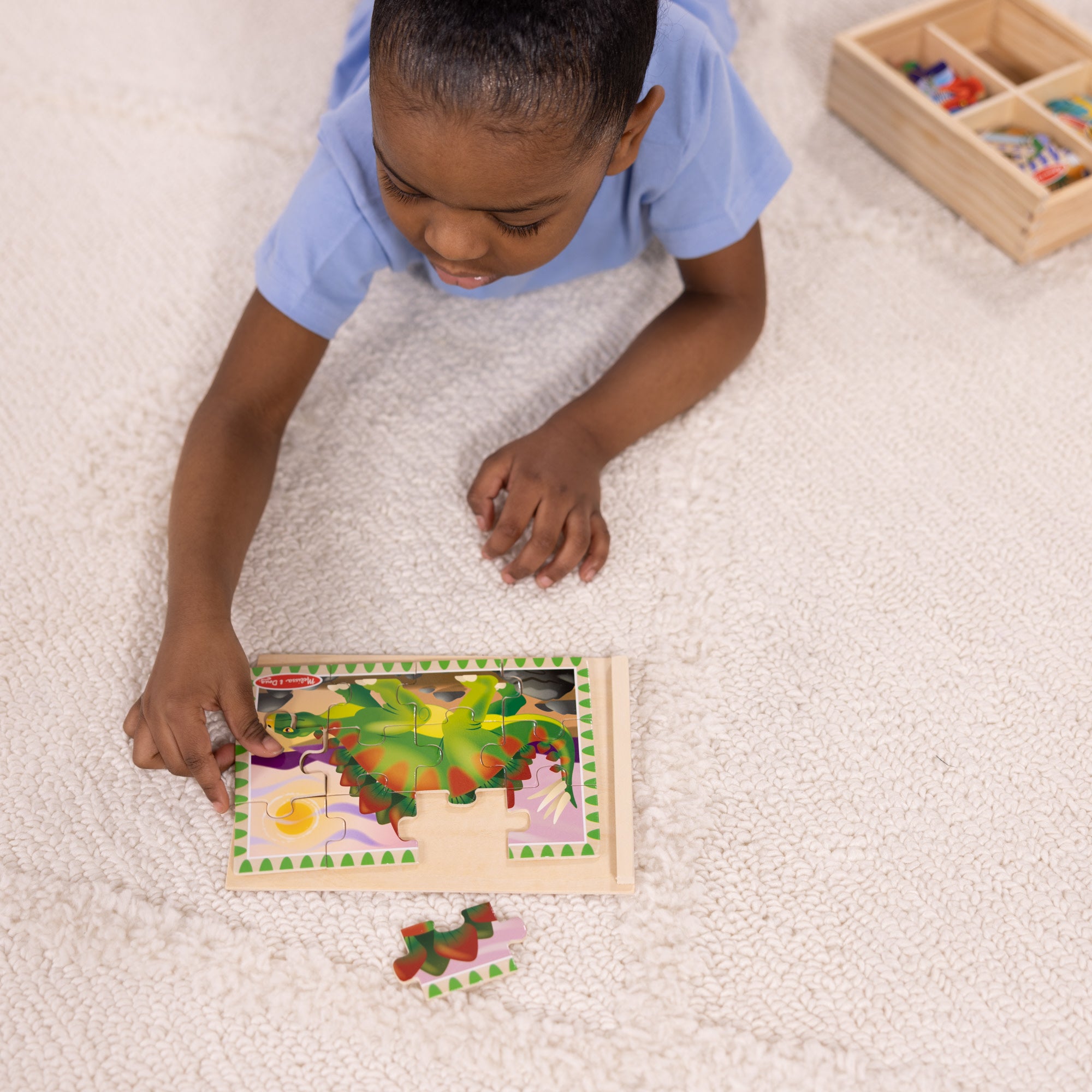 Premium Wooden Jigsaw Puzzle Set - Dinosaur Theme Educational Toys for Kids | Fun Learning Activity for Family Game Night & Classroom STEM Projects