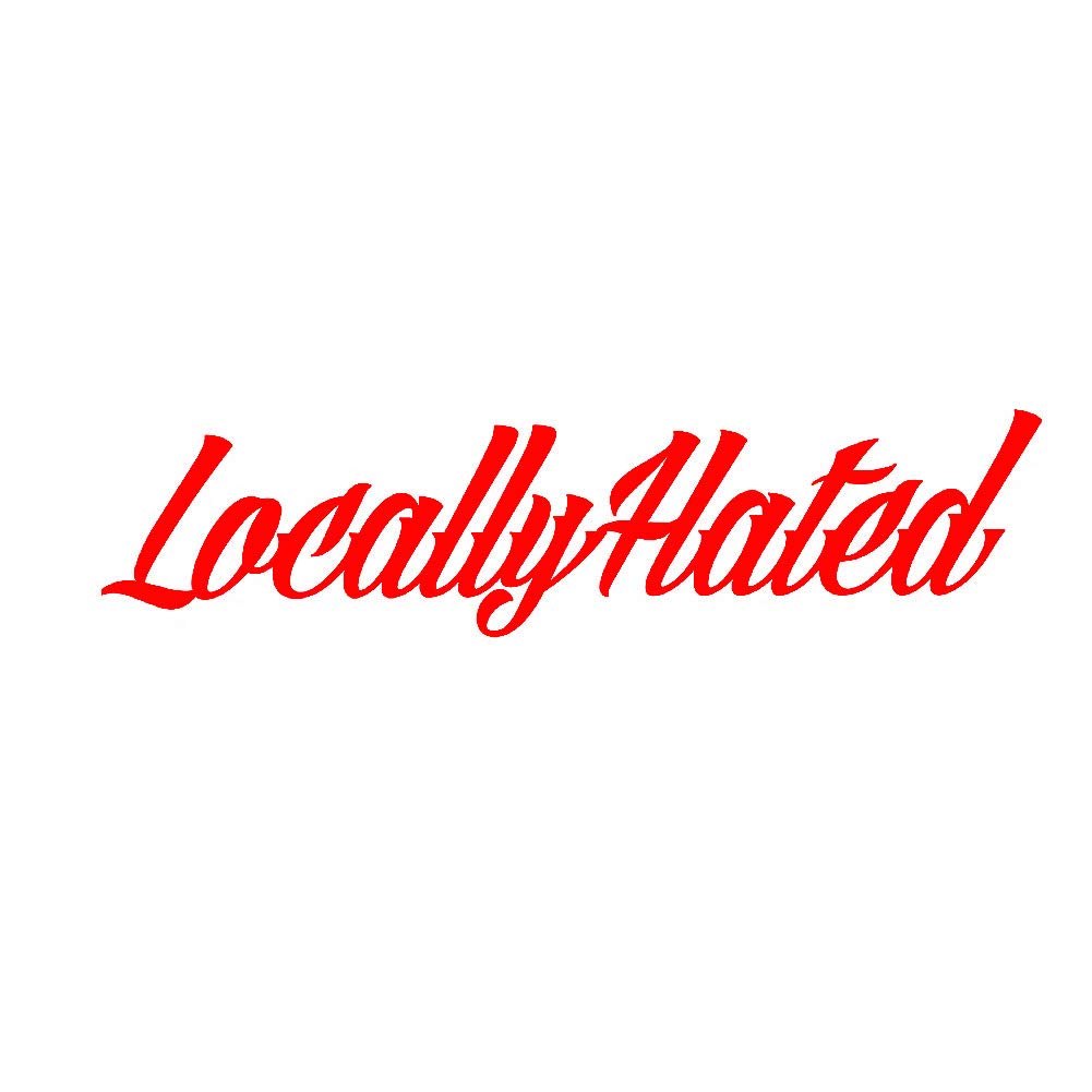 Locally Hated Reflective Car Decals - MADAGI Premium Vinyl Stickers for Vehicle Body & Windows - Waterproof Durable Auto Decoration for Cars, Trucks, SUVs - Perfect for Prank Jokes, Car Shows & Personalization