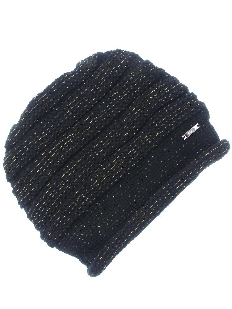 Women's Chunky Rib Knit Beanie with Jewel Accent - Warm Winter Hat for Cold Weather, Outdoor Activities & Fashion Accessories