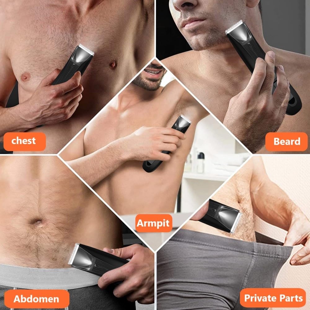Professional MAYiT Hair Clippers for Men - Electric Body Groomer & Bikini Trimmer for Women, Rechargeable Cordless Pubic Hair Shaver for Sensitive Areas, Ball Shaver & Full Body Grooming Kit - Perfect for Travel, Home Use & Personal Care Routine