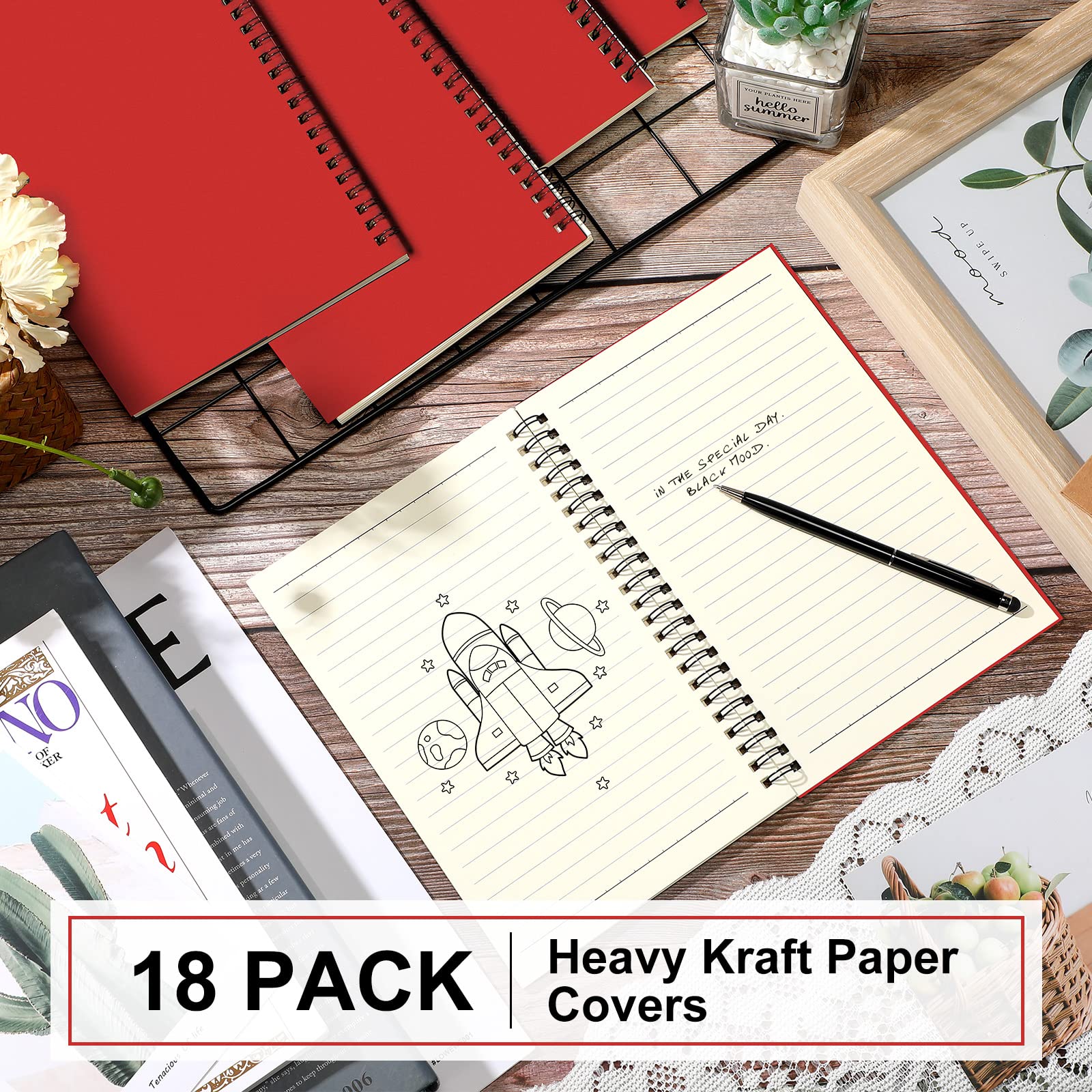 Yahenda Spiral Notebook A5 College Ruled Journal - 8.3