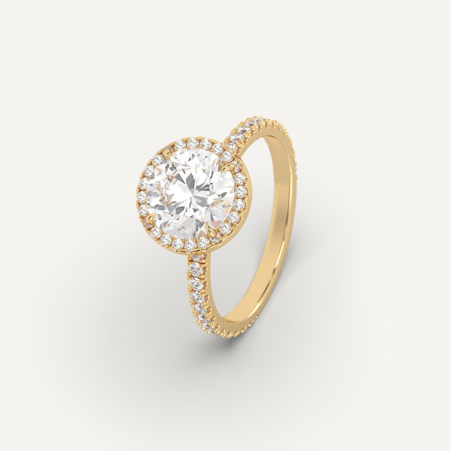 2 Carat Round Cut Diamond Ring - 14K White Gold Solitaire Engagement Ring for Women | Perfect for Proposals, Weddings & Anniversaries