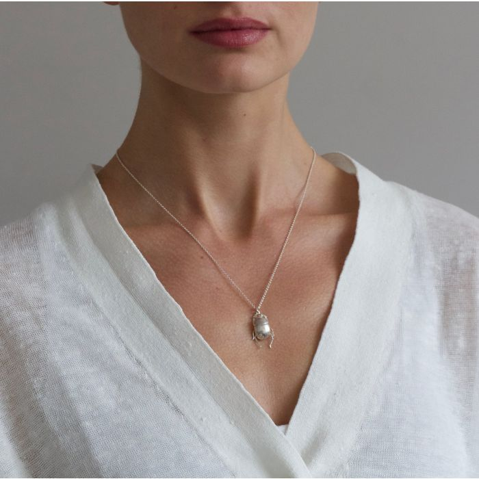 Dor Beetle Necklace - Unique Handmade Jewelry for Women - Perfect for Boho, Gothic & Nature-Inspired Fashion