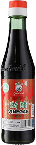 Premium Great Wall Black Vinegar 250g - Authentic Chinese Cooking Vinegar for Dumplings, Noodles & Stir Fry | All-Purpose Seasoning for Asian Cuisine | Perfect for Marinades, Dipping Sauces & Home Cooking