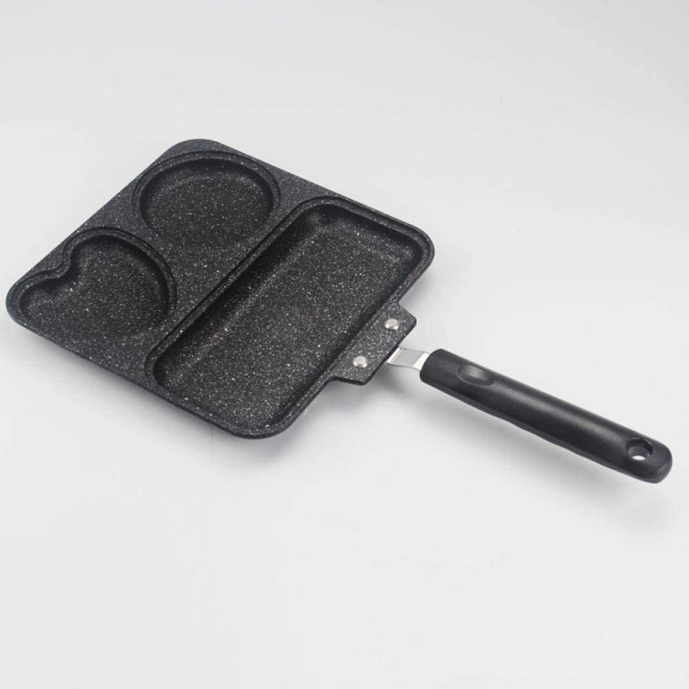 **Non-Stick Cast Aluminum Square Frying Pan - Wok Bottom Design for Gas & Induction Cooktops - Perfect for Eggs, Steak, Breakfast & Stir-Fry | Smokeless & Durable Cookware**    *(Use for home kitchens, camping, or outdoor cooking – ideal for searing, frying, and sautéing!)*