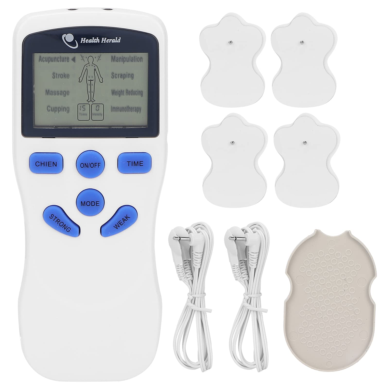 Jopwkuin Portable Digital Muscle Massager with LCD Display - Handheld Electric Massage Device for Back, Neck & Shoulder Pain Relief - Perfect for Home, Office & Travel Use