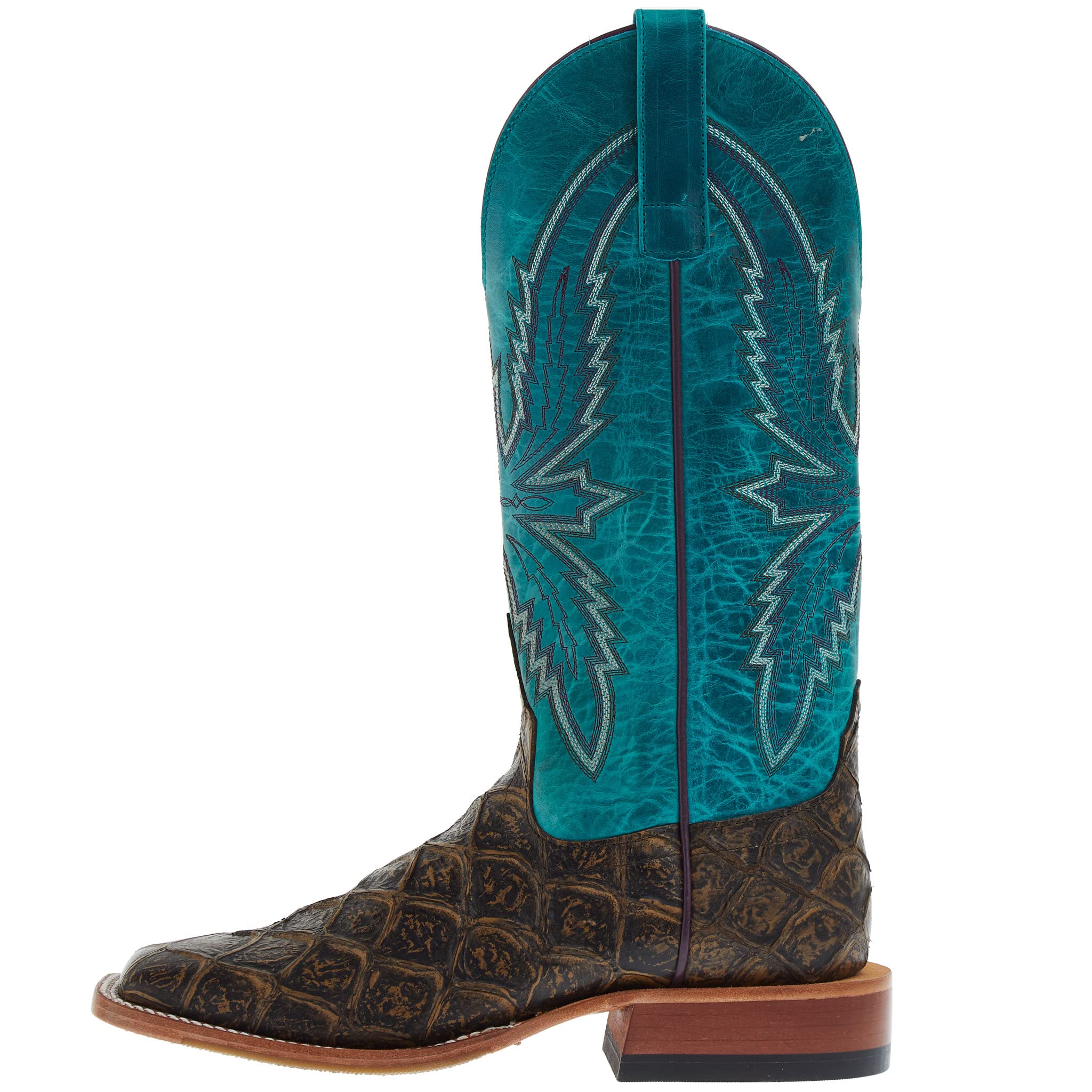 Macie Bean Women's Turquoise Sensation Coco File Fofish Top Boots - Stylish & Comfortable Ankle Boots for Casual Outings, Parties & Fall Fashion
