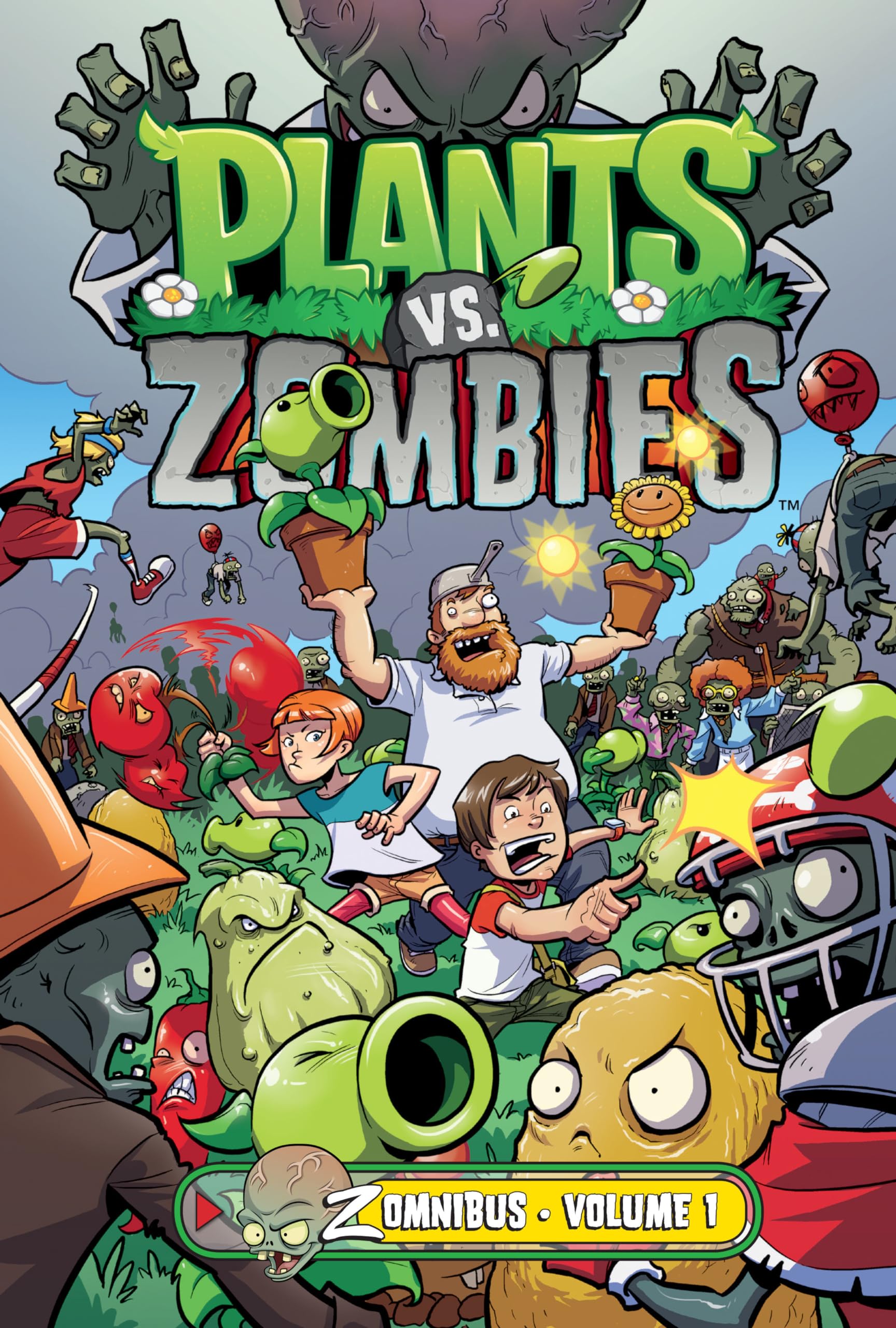 Plants vs. Zombies Zomnibus Volume 1 - Comic Book Collection | Official PvZ Graphic Novel | Perfect for Gamers & Comic Fans | Great Gift for Birthday, Halloween & Christmas