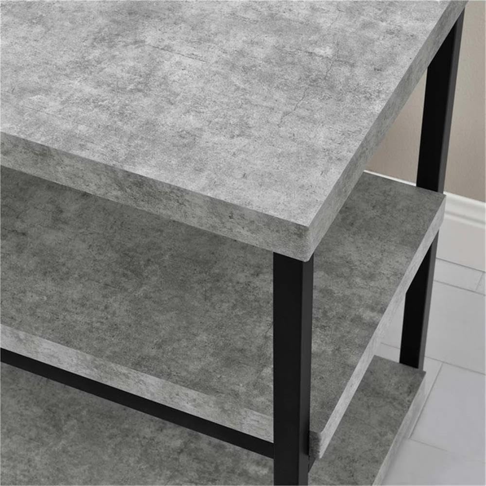 Beaumont Lane 65 Inch TV Stand Entertainment Center Console for Flat Screen TVs - Modern Concrete Gray Finish - Perfect for Living Room, Home Theater & Media Room Setup