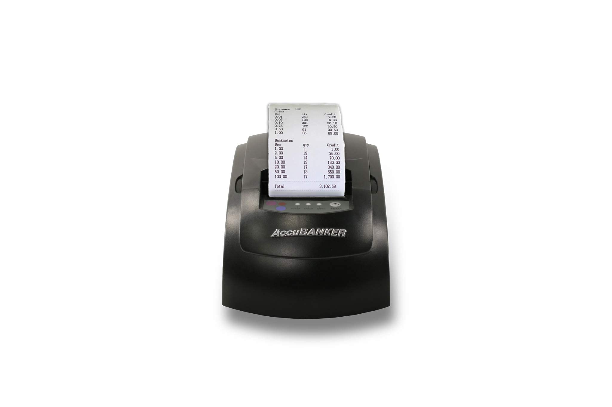 AccuBANKER MP20-58 Thermal Printer for AB5800 Bill Counter - Fast, Quiet Money Counter Printer with Compact Design | Prints Verified Bill Reports | Compatible with AB5800 | Ideal for Banks, Retail Stores & Cash Handling Businesses