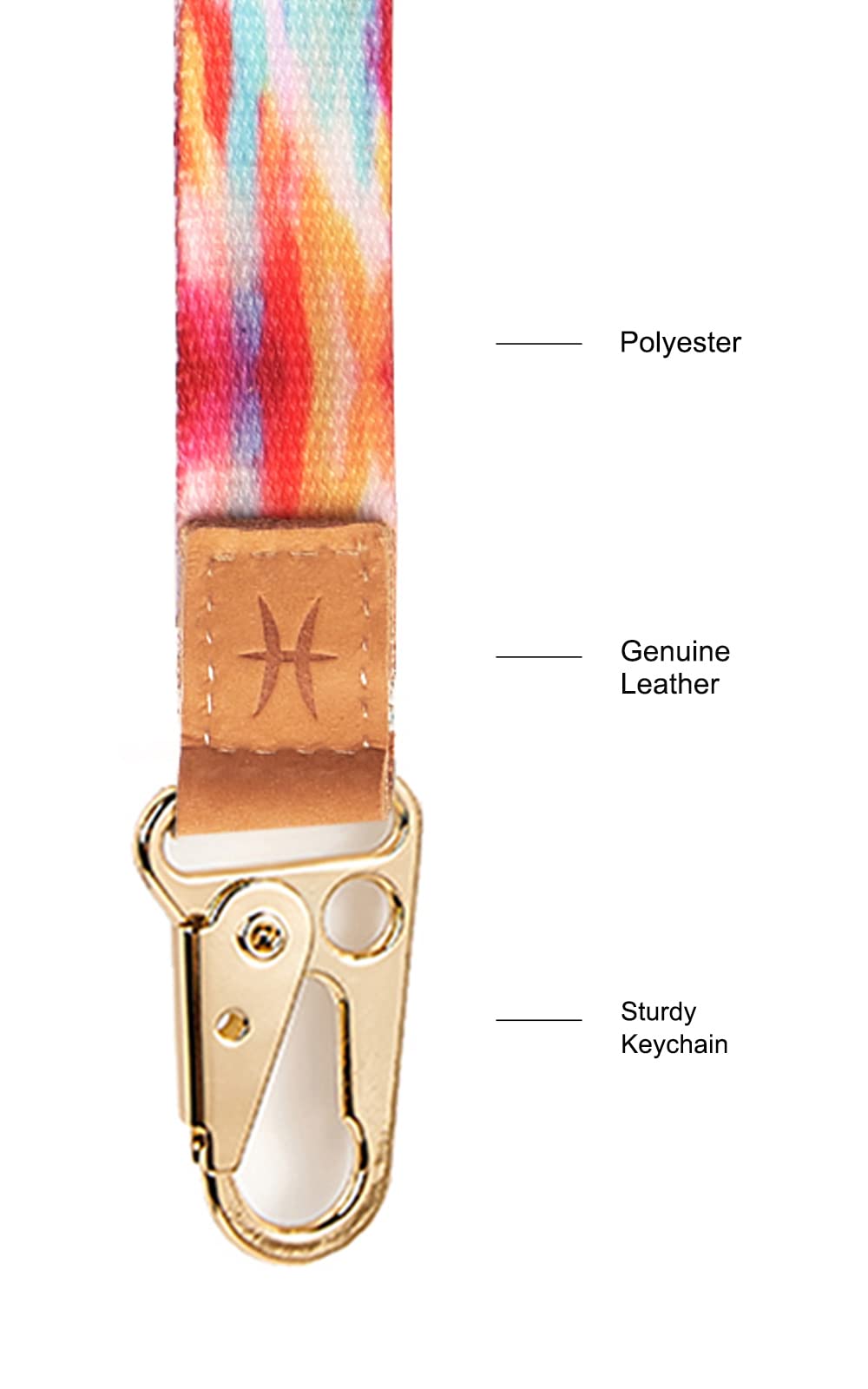 Cool Lanyards for Keys & ID Badges - Neck Strap Key Holder for Work & Events