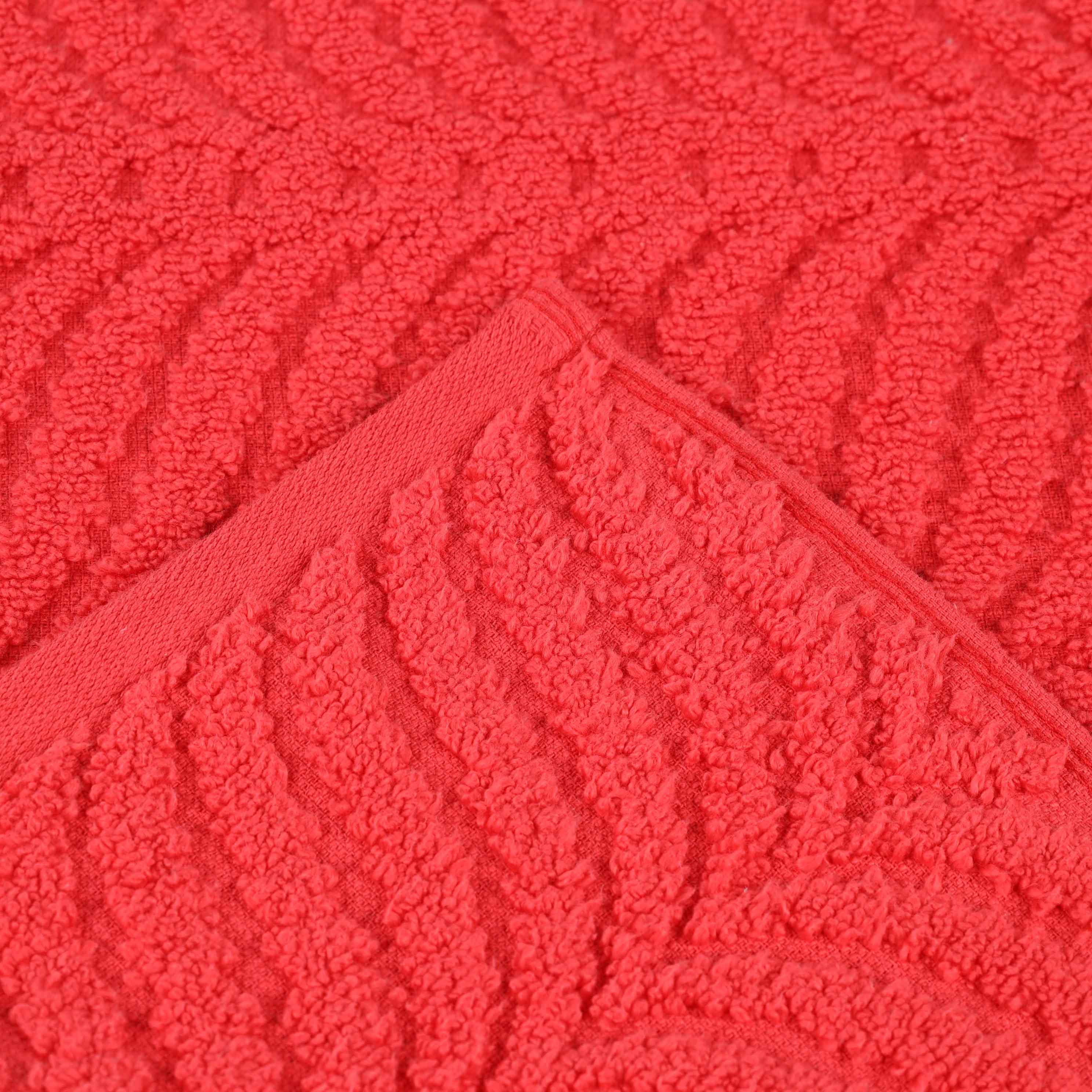 Premium Zero Twist Cotton Bath Sheet Set of 2 - Soft & Absorbent Solid & Jacquard Chevron Design for Luxury Bathroom & Spa Experience