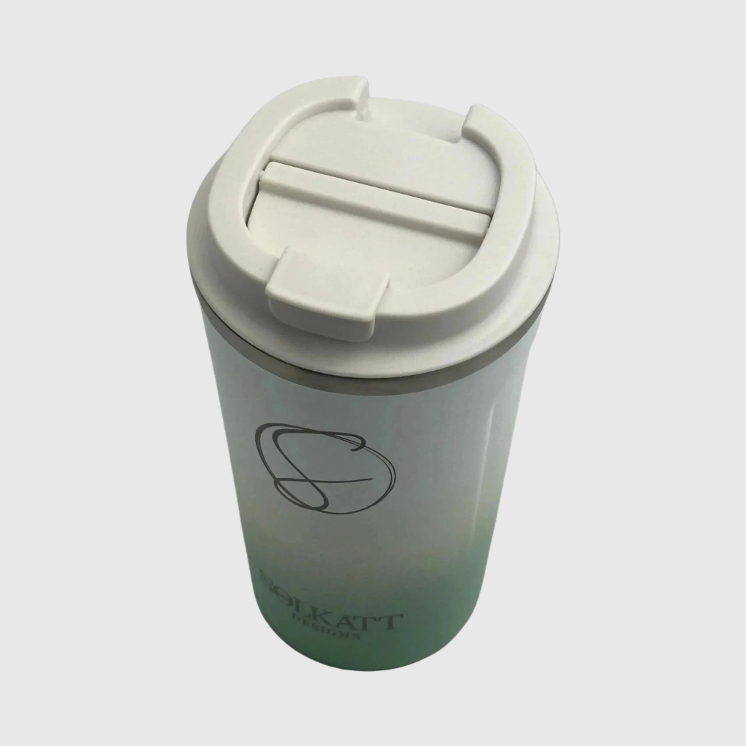 Pastel Green Insulated Travel Coffee Cup - 500ml Stainless Steel Vacuum Flask - Perfect for Commuting, Camping & Office Use