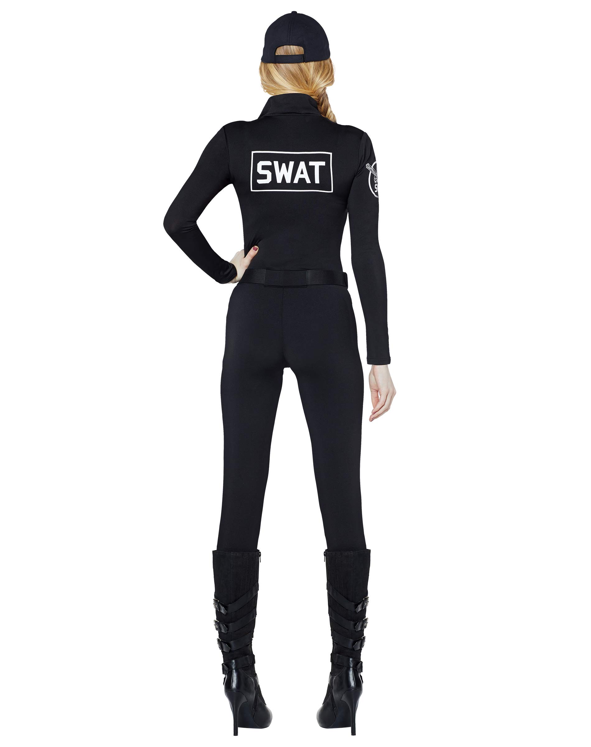 SWAT Catsuit Costume for Adults - Police Cosplay for Halloween & Parties