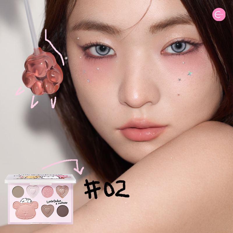 Little Ondine 7-in-1 Multi-Use Eyeshadow Palette - Long Lasting Pigmented Makeup for Day & Night Looks - Perfect for Parties, Weddings & Everyday Wear