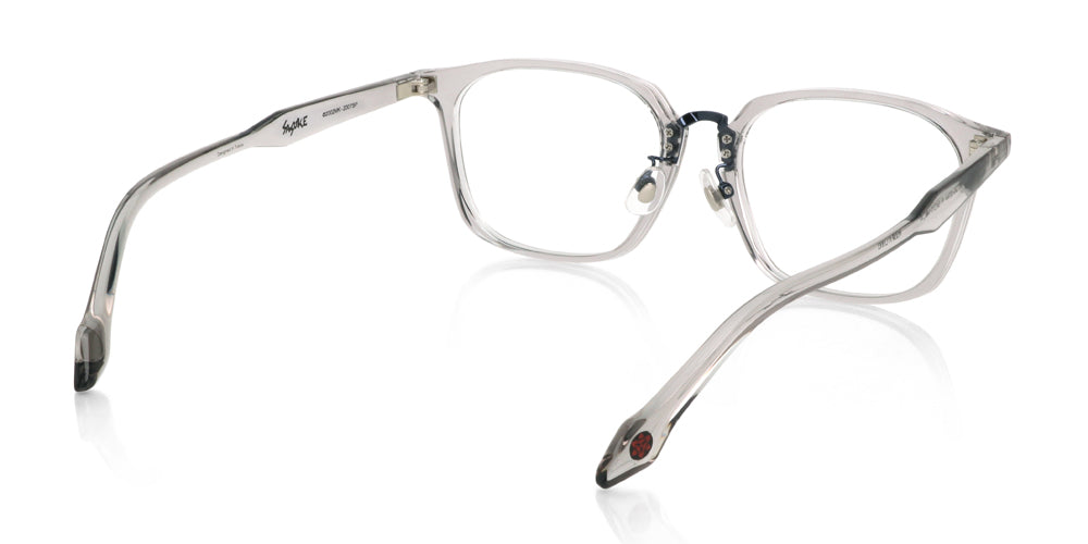 JINS x NARUTO SASUKE Model Gray Glasses - Anime Inspired Eyewear for Naruto Fans - Perfect for Cosplay, Collecting, and Everyday Wear