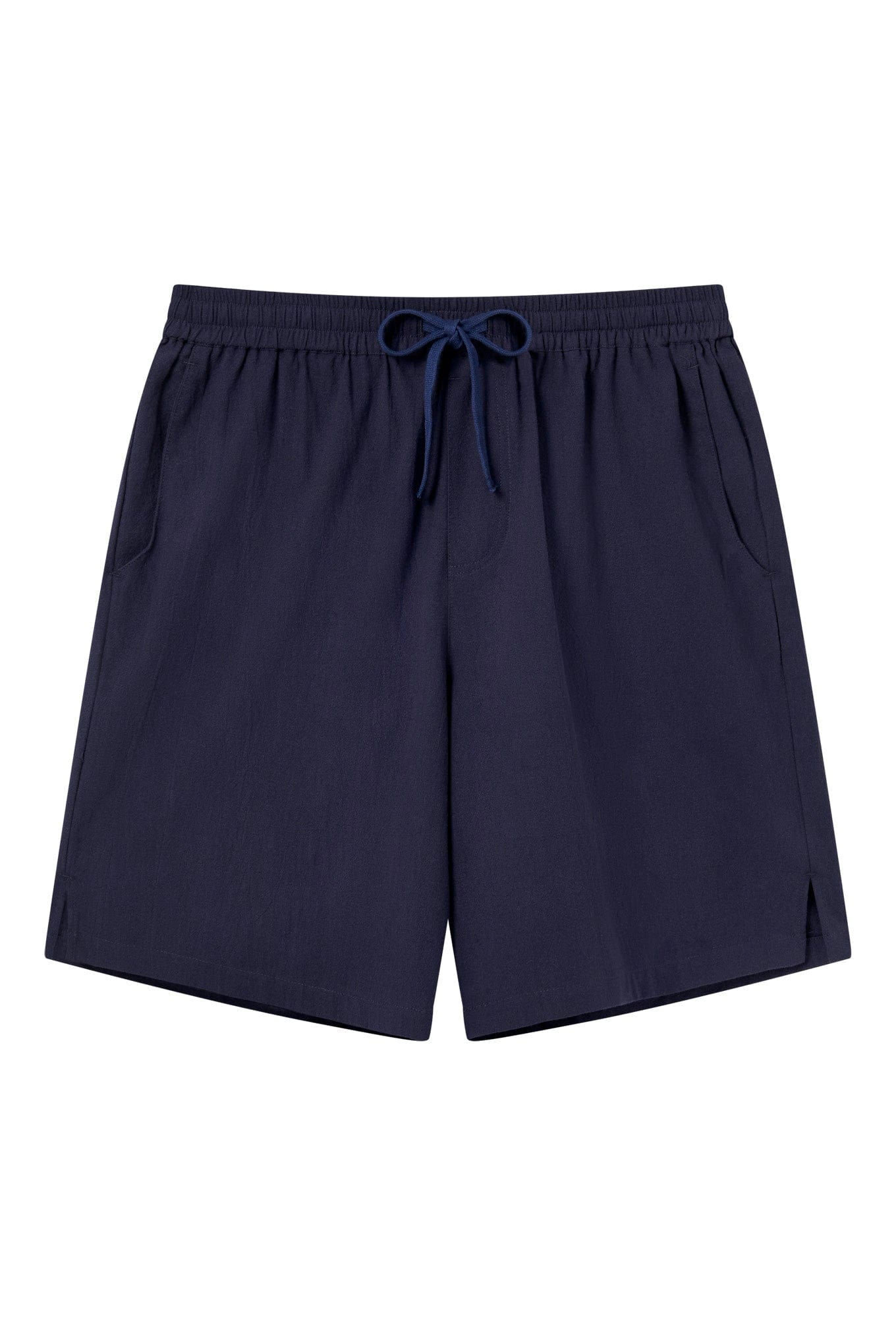 Jerry Men's Breathable Organic Linen Cotton Shorts - Comfortable Casual Summer Shorts for Men | Navy Blue | Perfect for Beach, Travel & Lounge Wear