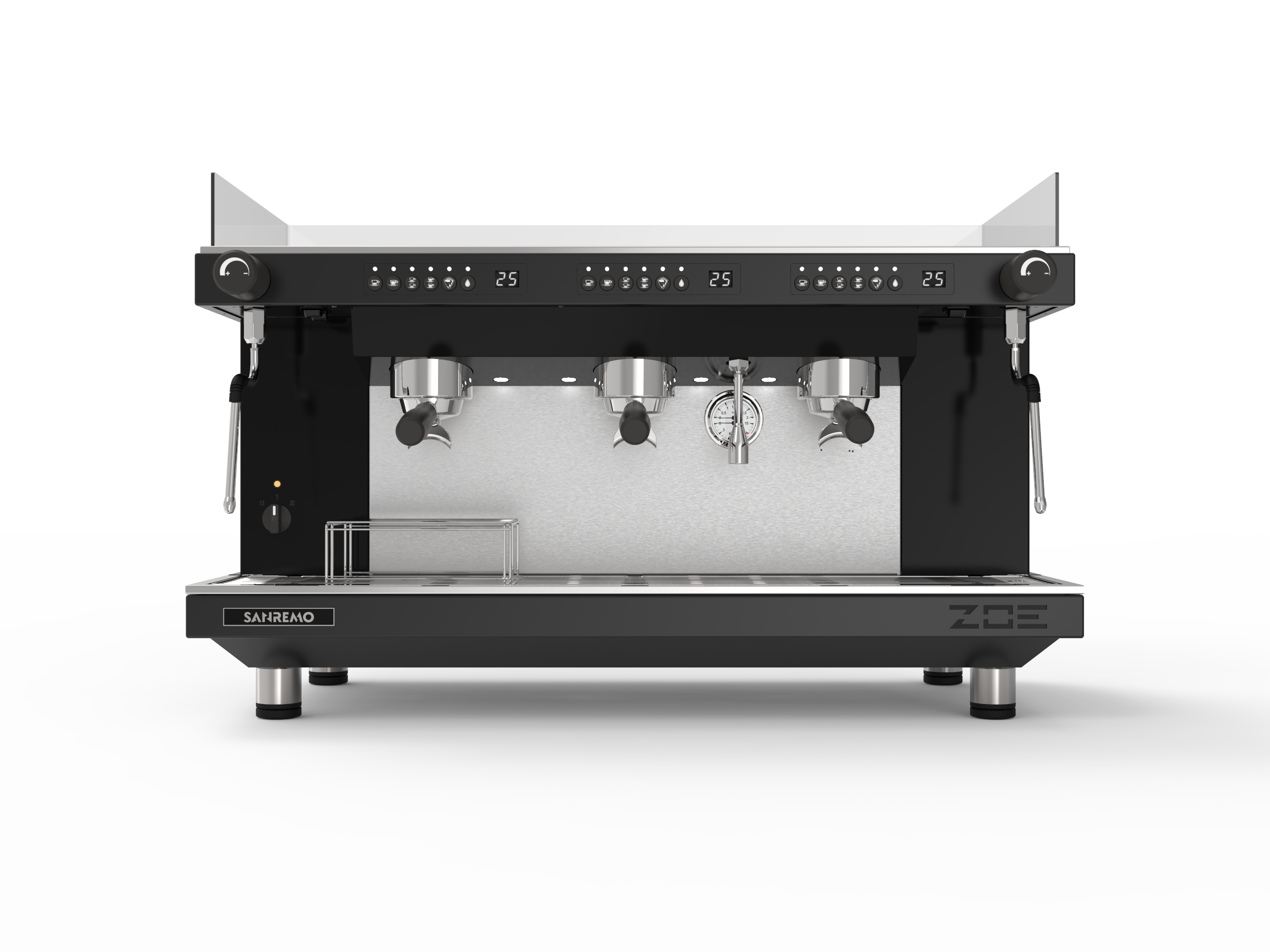 Sanremo ZOE Competition Tall 3 Group Commercial Espresso Machine - Black | Professional Coffee Shop & Cafe Use