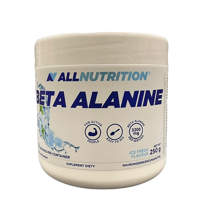 Allnutrition Beta Alanine Powder 250g - Pre Workout Supplement for Muscle Endurance & Performance - Perfect for Gym, Cycling & Athletic Training