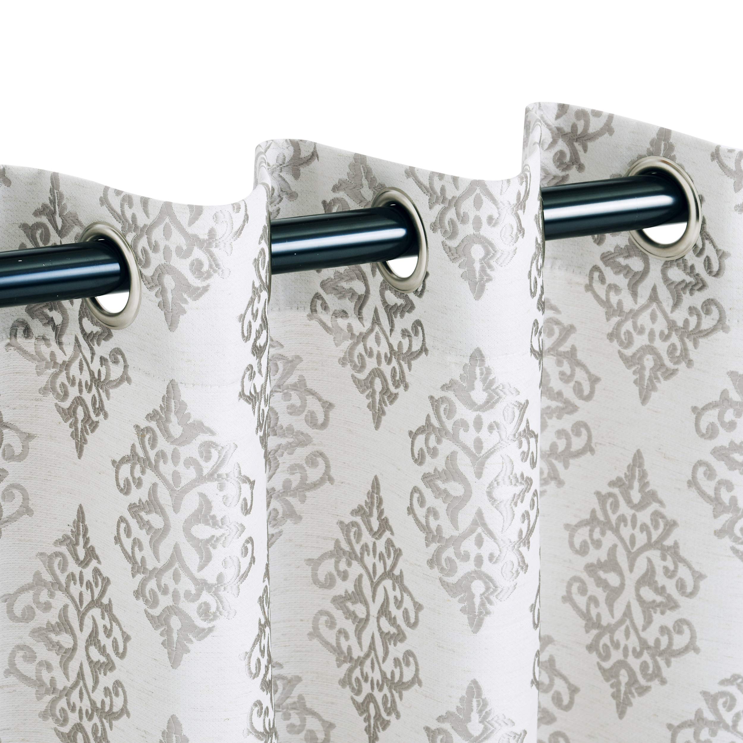 Premium Jacquard Embroidered Curtains Set of 2 - 52