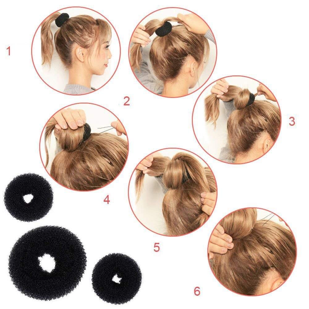 Professional Hair Styling Set - 5-in-1 Bun Maker, Spiral Braid Tool & Hair Accessories for Quick DIY Hairstyles | Perfect for Weddings, Parties & Everyday Use (BUN TOOL)