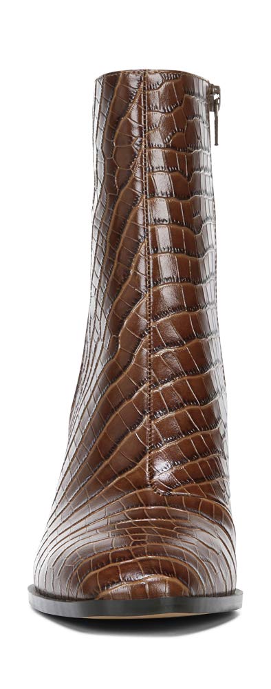Vionic Harper Women's Ankle Boots - Comfortable Brown Leather Booties for Women Size 10 Medium | Perfect for Work, Casual Outfits & Fall Fashion