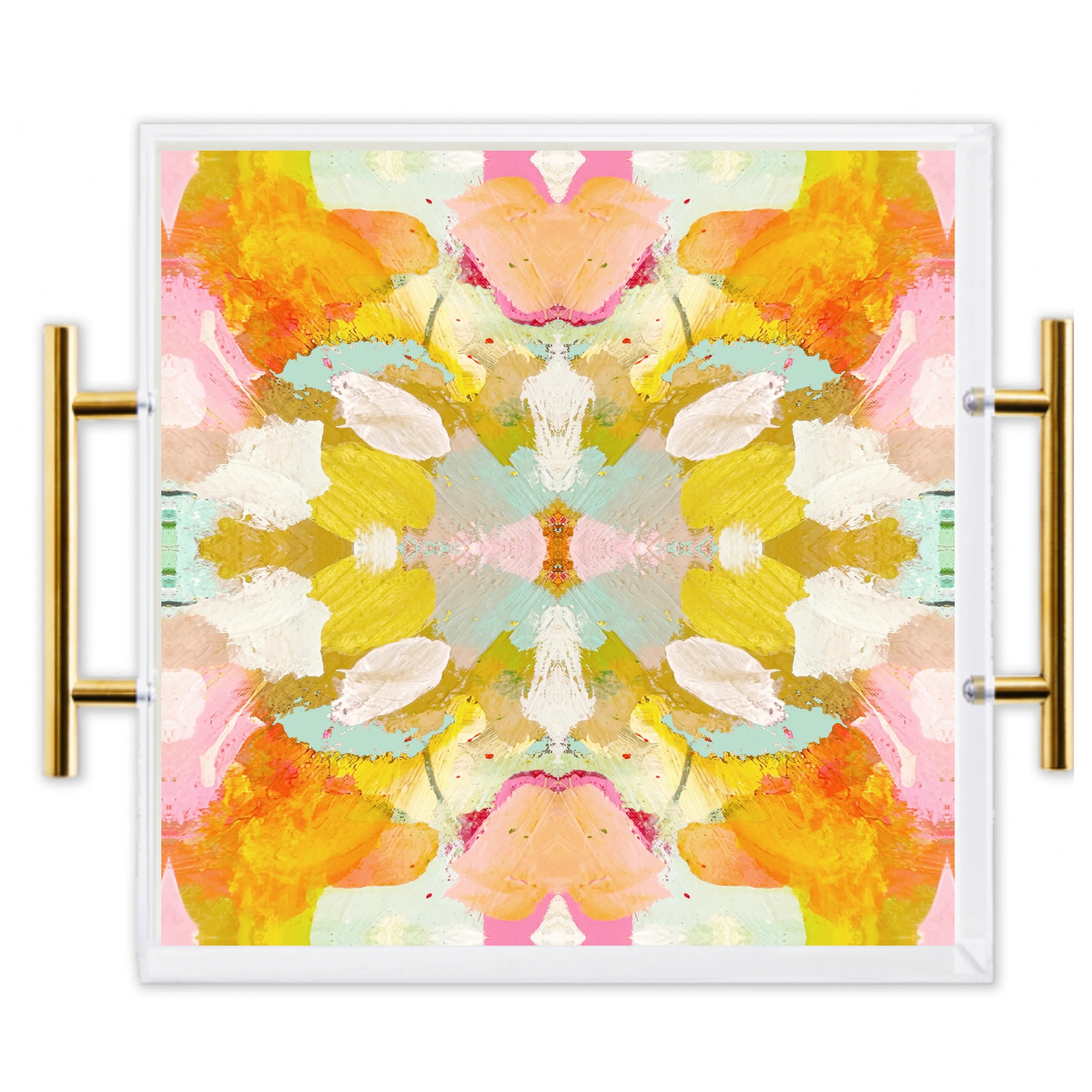 Large Acrylic Serving Tray - Durable & Stylish for Dining, Entertaining, and Home Decor | Perfect for Parties, Breakfast in Bed, and Display