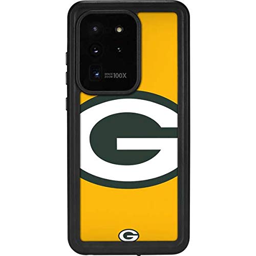Waterproof Phone Case for Samsung Galaxy S20 Ultra 5G - Officially Licensed NFL Green Bay Packers Large Logo Design - Perfect for Outdoor Activities, Sports Events & Daily Protection