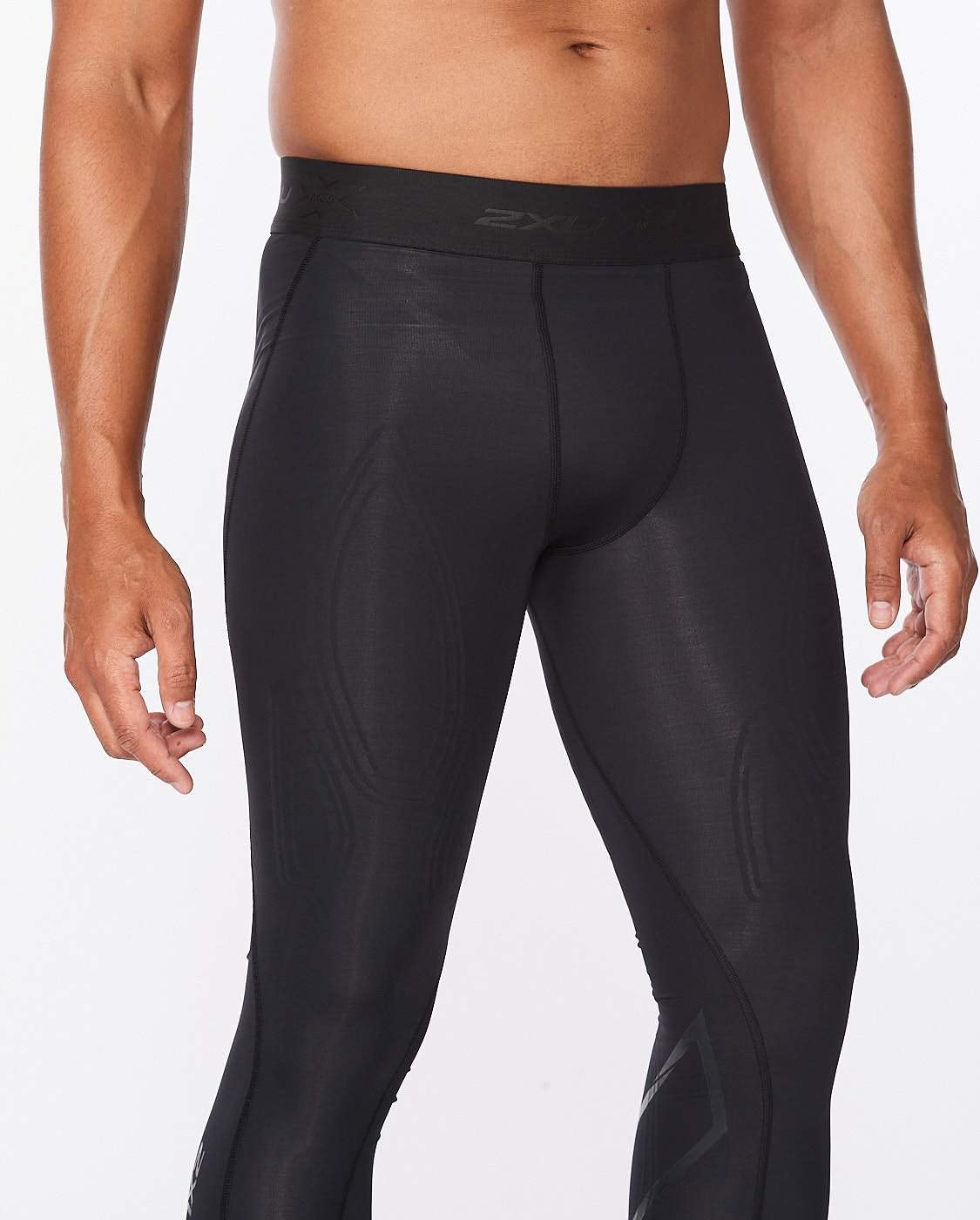2XU Men's Force Compression Tights - High Performance Workout Leggings for Running, Cycling & Gym Training - Reduce Muscle Fatigue & Improve Recovery