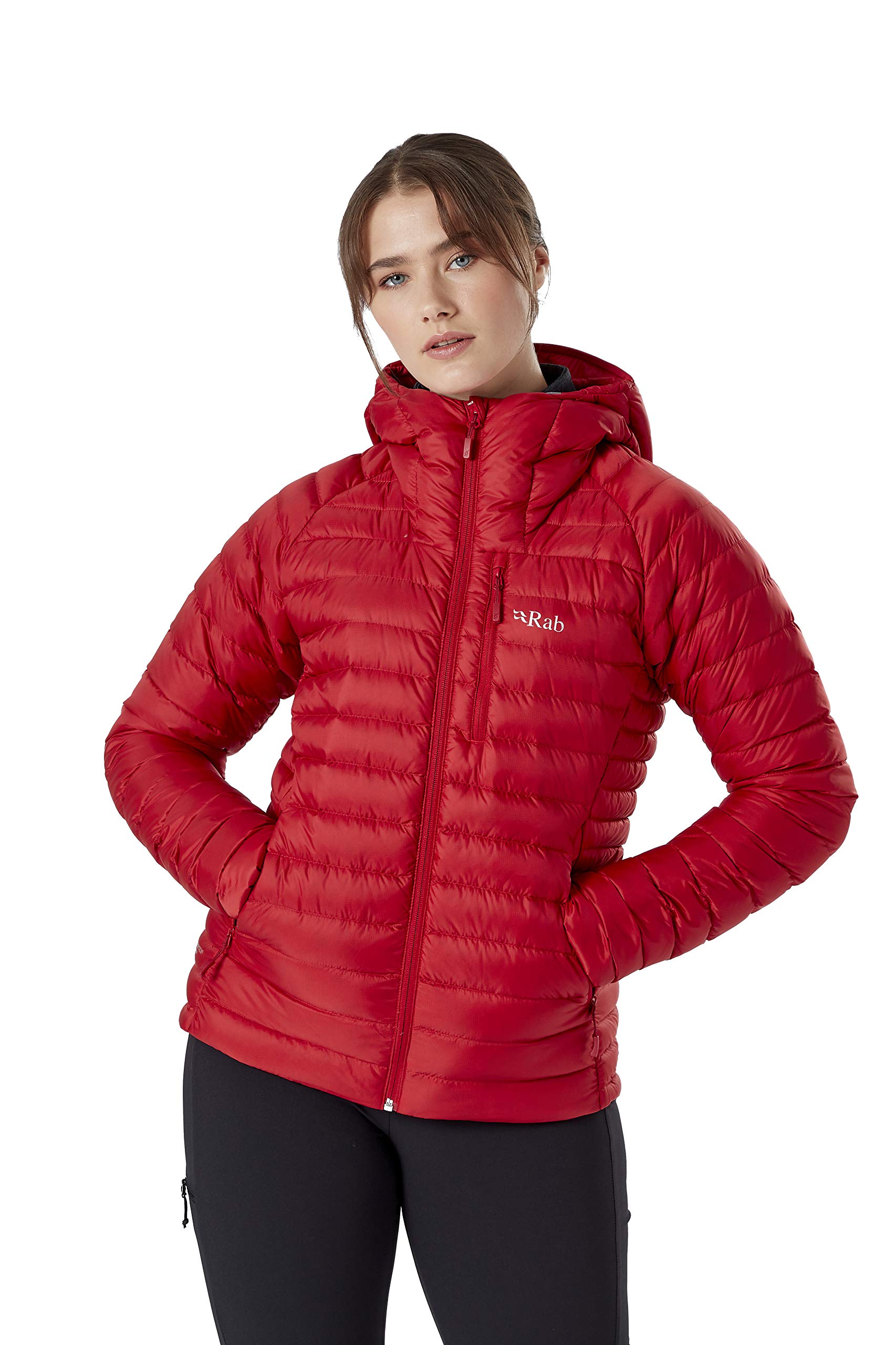 RAB Women's Microlight Alpine Down Jacket - Lightweight Waterproof Winter Coat for Hiking, Climbing & Skiing - Perfect for Outdoor Adventures and Cold Weather Activities