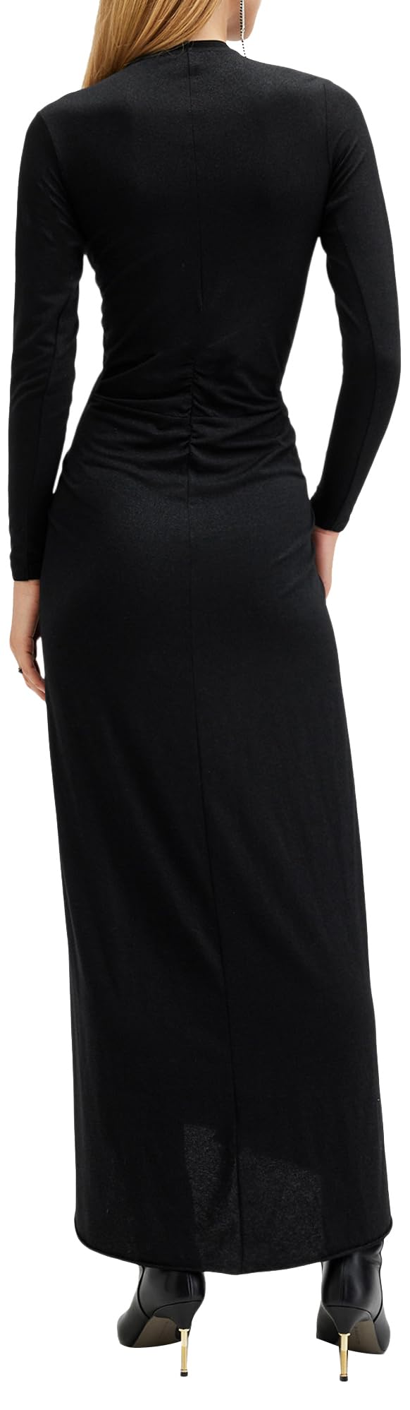 Stylish Women's Xylia Long Sleeve Dress - Elegant Flowy Midi Dress for Casual Wear, Office & Special Occasions | Perfect for Fall & Winter Seasons