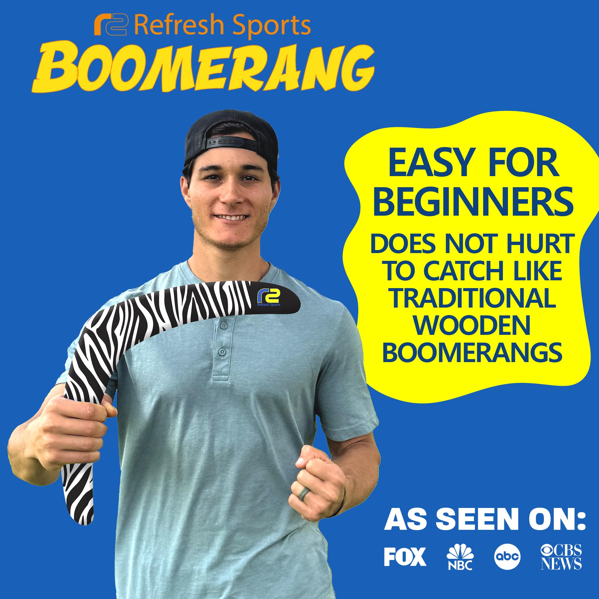 Best Soft Foam Boomerang Toy for Beach & Backyard Games - Fun Outdoor Activity for Kids, Adults & Family - Safe Pool & Birthday Gift for Boys & Girls 2025 | Perfect for Summer Parties, Picnics & Outdoor Adventures