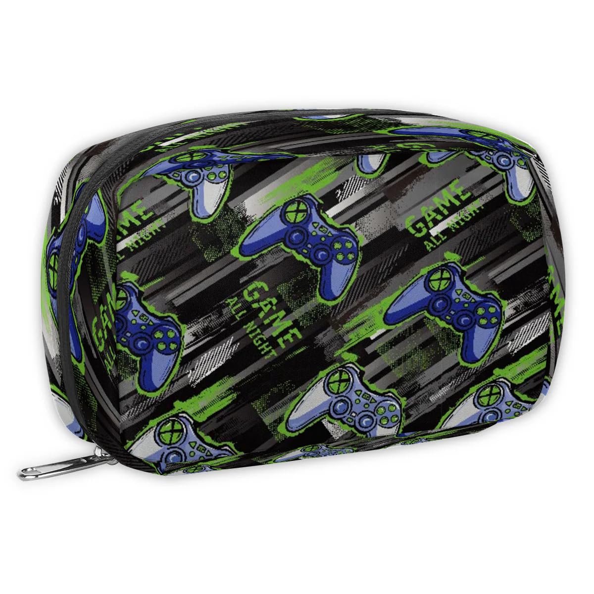 Kids Toiletry Bag for Boys - Small Waterproof Gamer Gamepad Cosmetic Travel Bag for Toddlers | Perfect for Weekend Trips, Sleepovers & Family Vacations