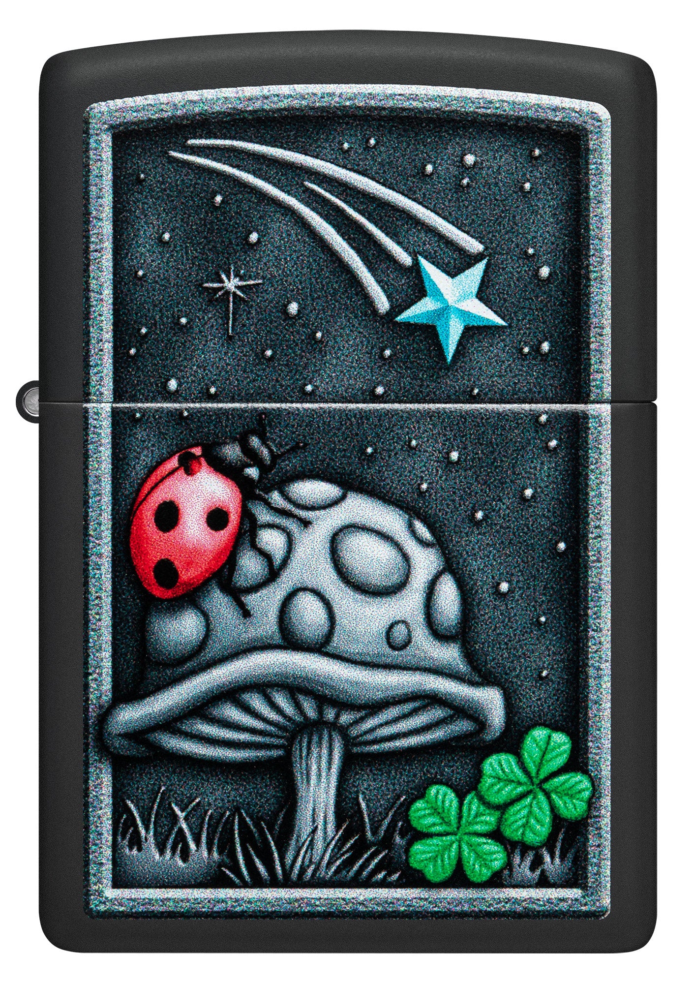 Ladybug Design Black Matte Case - Cute Insect Pattern Phone Cover for iPhone & Samsung - Perfect for Nature Lovers & Outdoor Enthusiasts