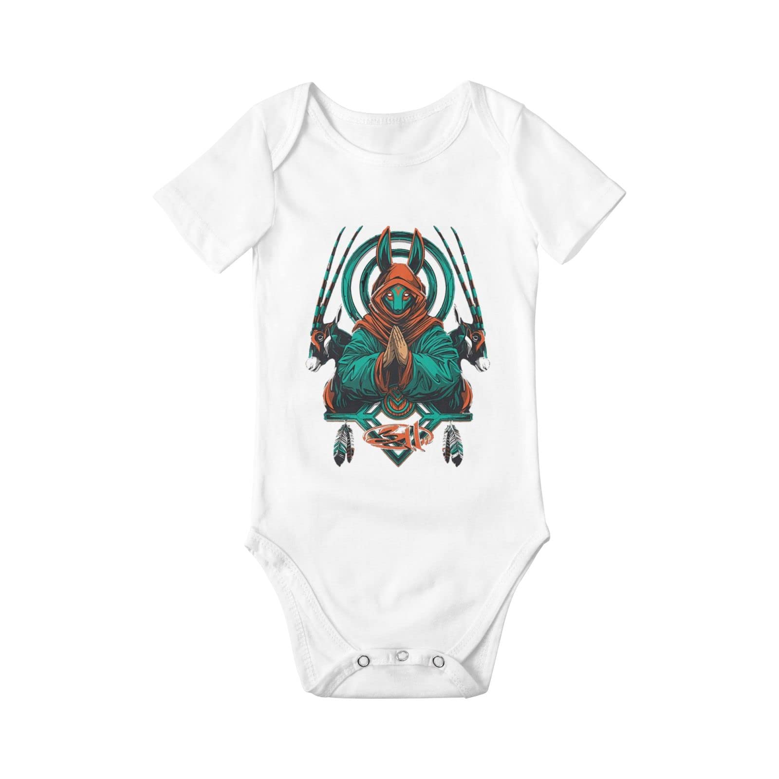 DVesaldez Newborn Baby Romper - Unisex Short-Sleeve Cotton Onesie for Summer | Soft & Breathable Infant Bodysuit Outfit - Perfect for Playtime, Family Photos & Daily Wear