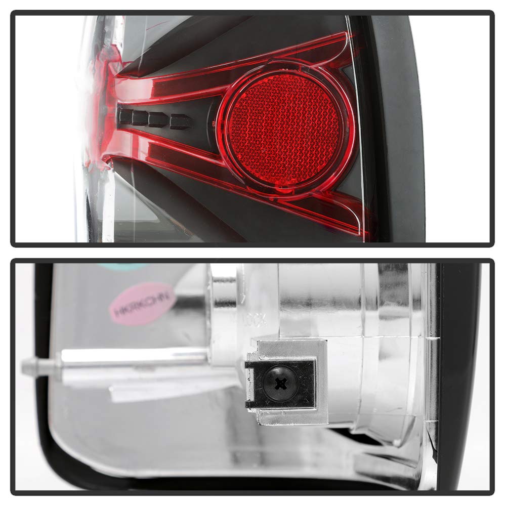 ACANII Black LED Tail Lights Brake Lamps Pair for 1997-2004 Dodge Dakota - Driver & Passenger Side Replacement - Perfect for Off-Roading, Truck Upgrades & Night Driving