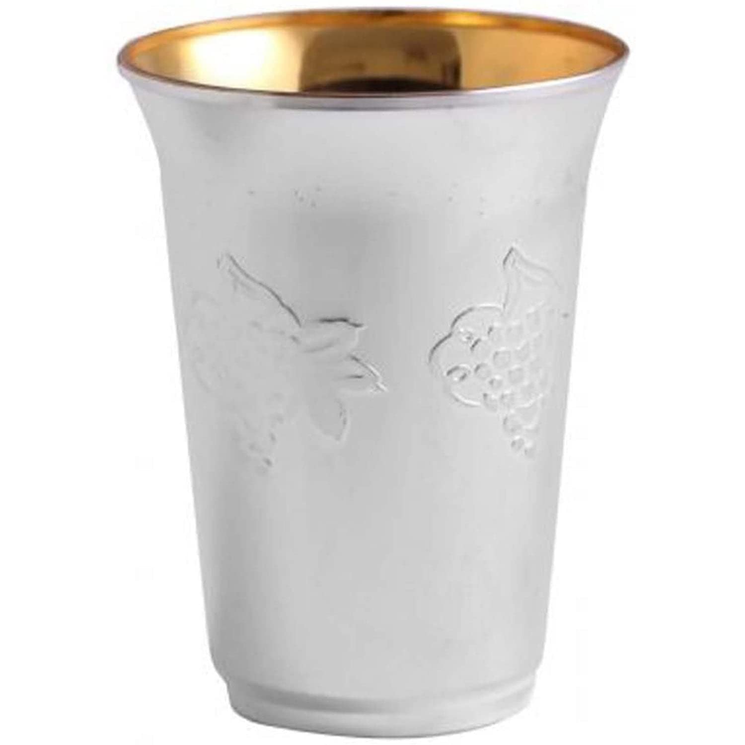 Premium 5.5 oz Heavy Weight Silver Kiddush Cup Set - 10 Pack for Jewish Holidays, Shabbat & Wedding Ceremonies