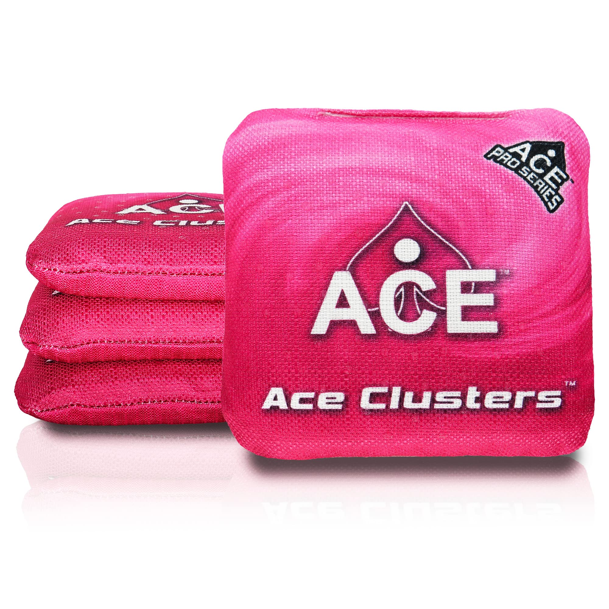 Ace Clusters ACE Pro Cornhole Bags Set of 4 with PRO Kit - Dual Sided All-Weather Slick Stick & Cluster Pad Technology - Includes Optional Break-In Service & Carrying Case - Perfect for Backyard Games, Tailgating, and Outdoor Parties