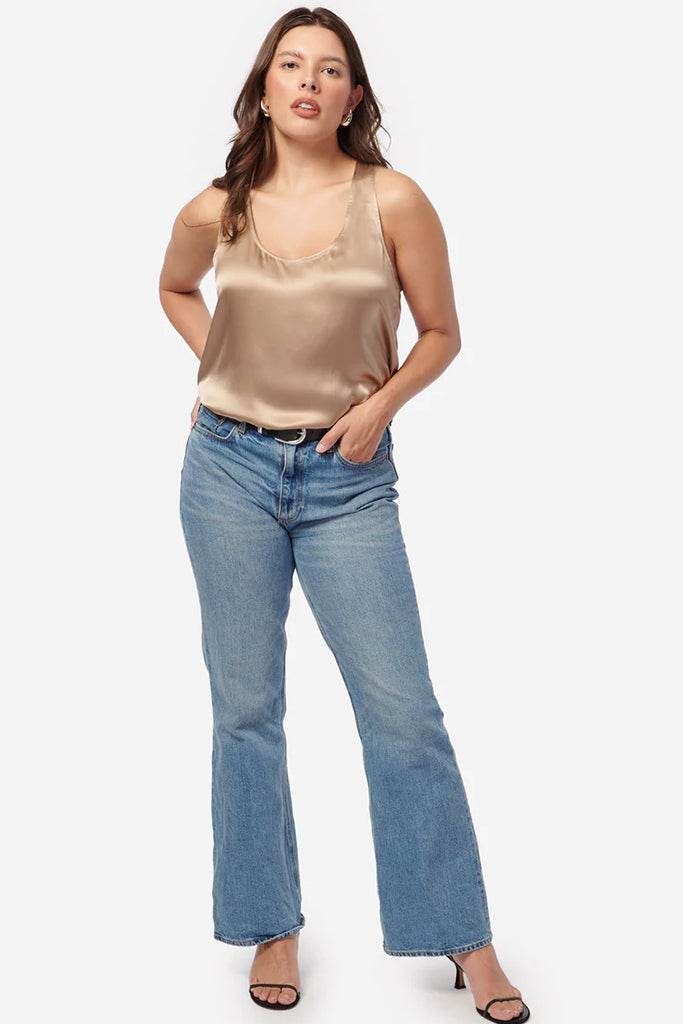 Cami NYC Jane Cami Top - Champagne Silk Slip Dress for Women | Elegant Night Out & Special Occasion Wear