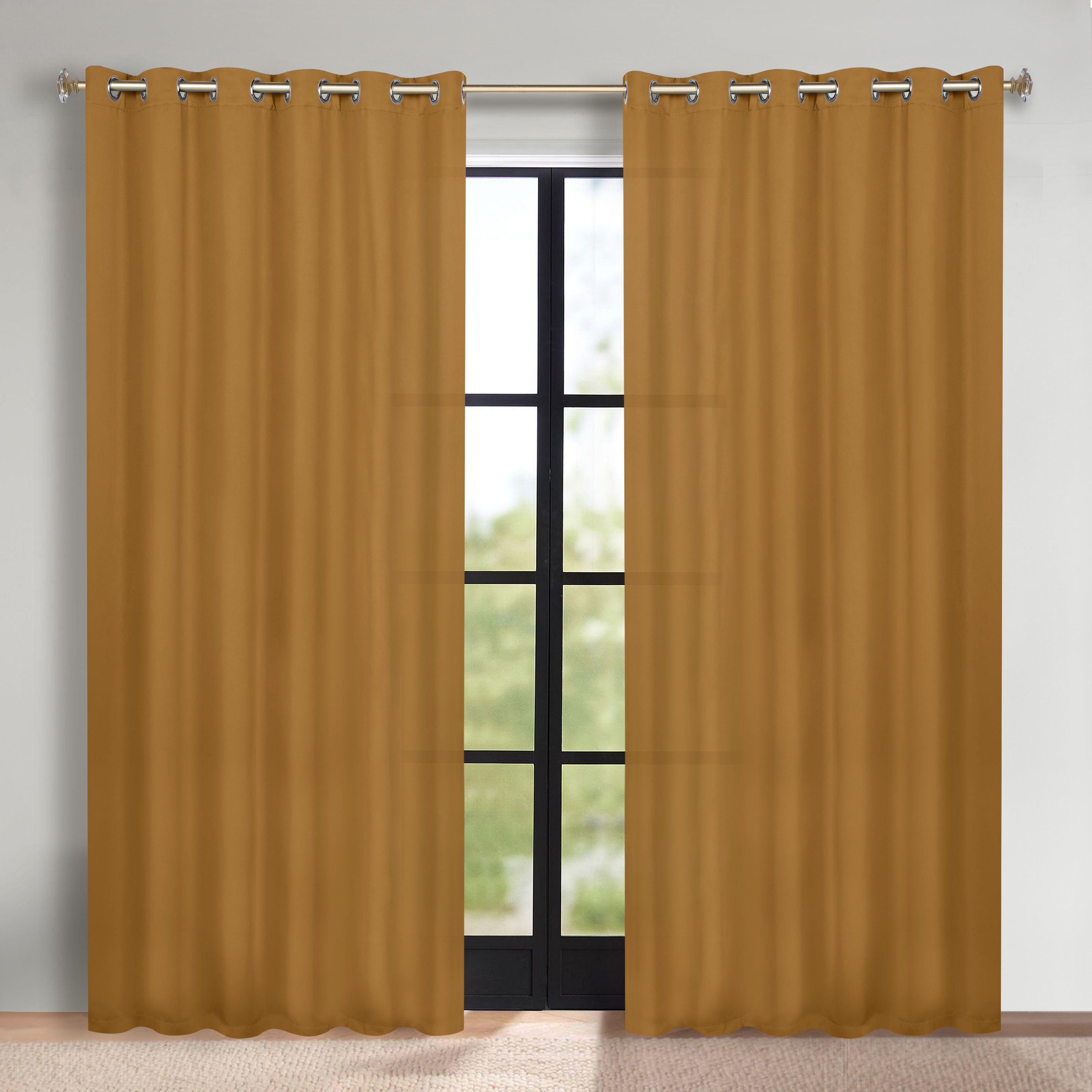 Blackout Curtains Set of 2 - Machine Washable, Room Darkening, Noise Reducing & Thermal Insulated for Bedroom, Nursery & Home Theater