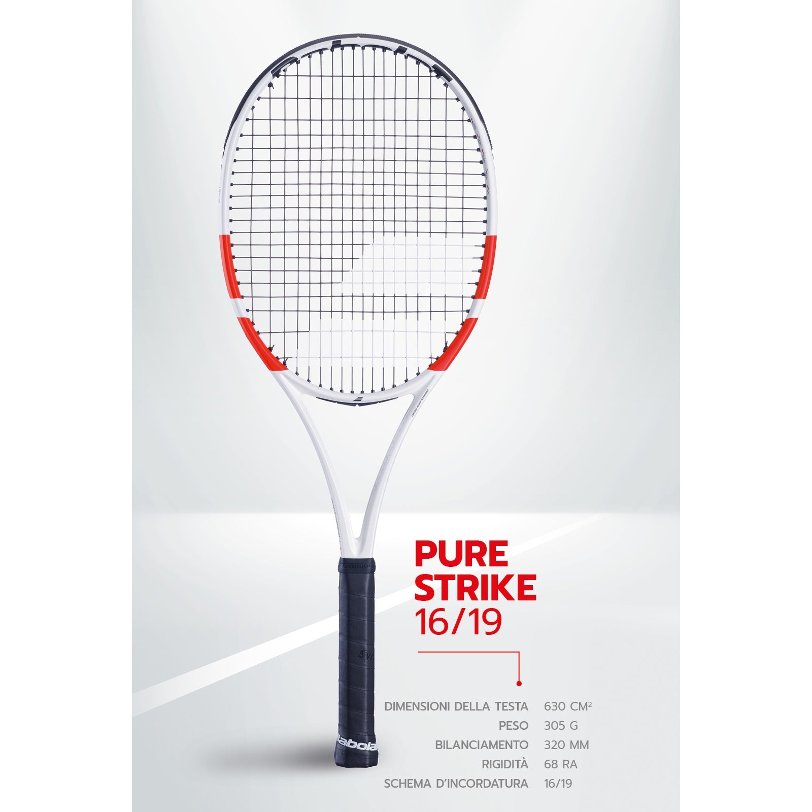 Babolat Pure Strike 16x19 Tennis Racket 2024 | Carbon Fiber Frame for Power & Control | Perfect for Competitive Play & Training