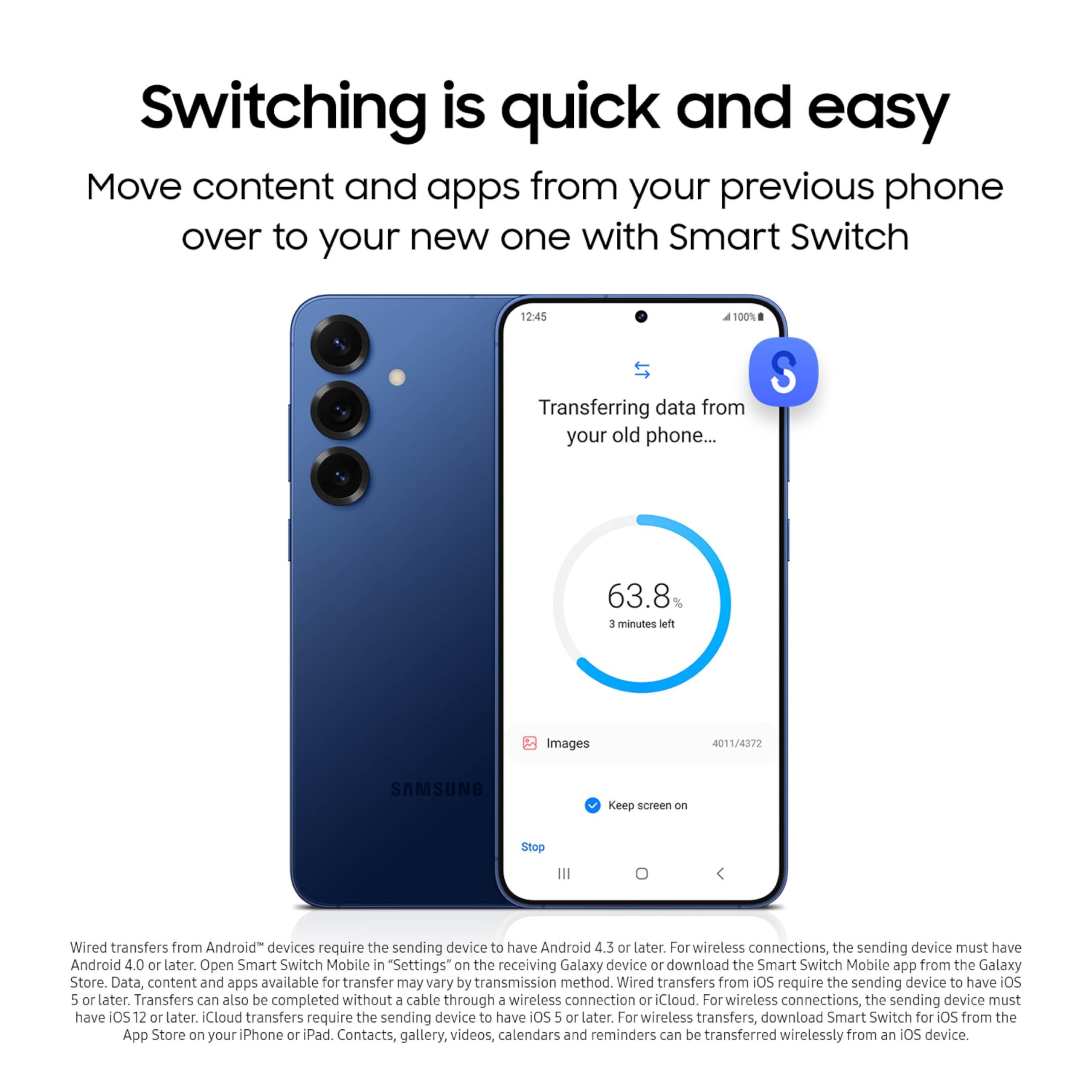 Samsung Galaxy S25+ 512GB Unlocked AI Smartphone - Android 13, ProScaler AMOLED Display, Fast Snapdragon Processor, 5000mAh Long Battery Life, AI Camera - US Version with 1 Year Warranty (Navy Blue) - Perfect for Business Professionals, Travelers & Mobile Gamers