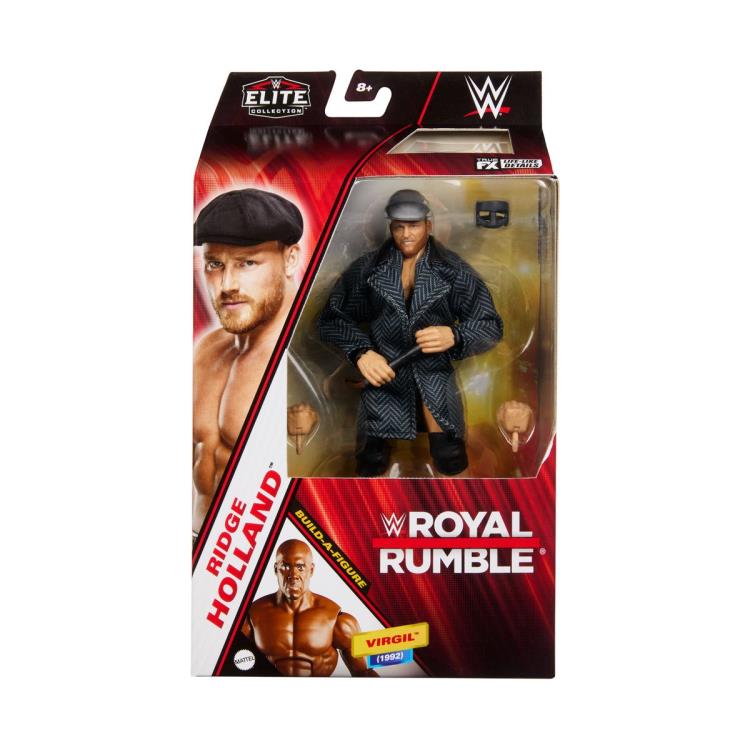 WWE Royal Rumble Elite Collection Ridge Holland Action Figure with Virgil Build-A-Figure (BAF) - Perfect for Wrestling Fans, Collectors, and Display