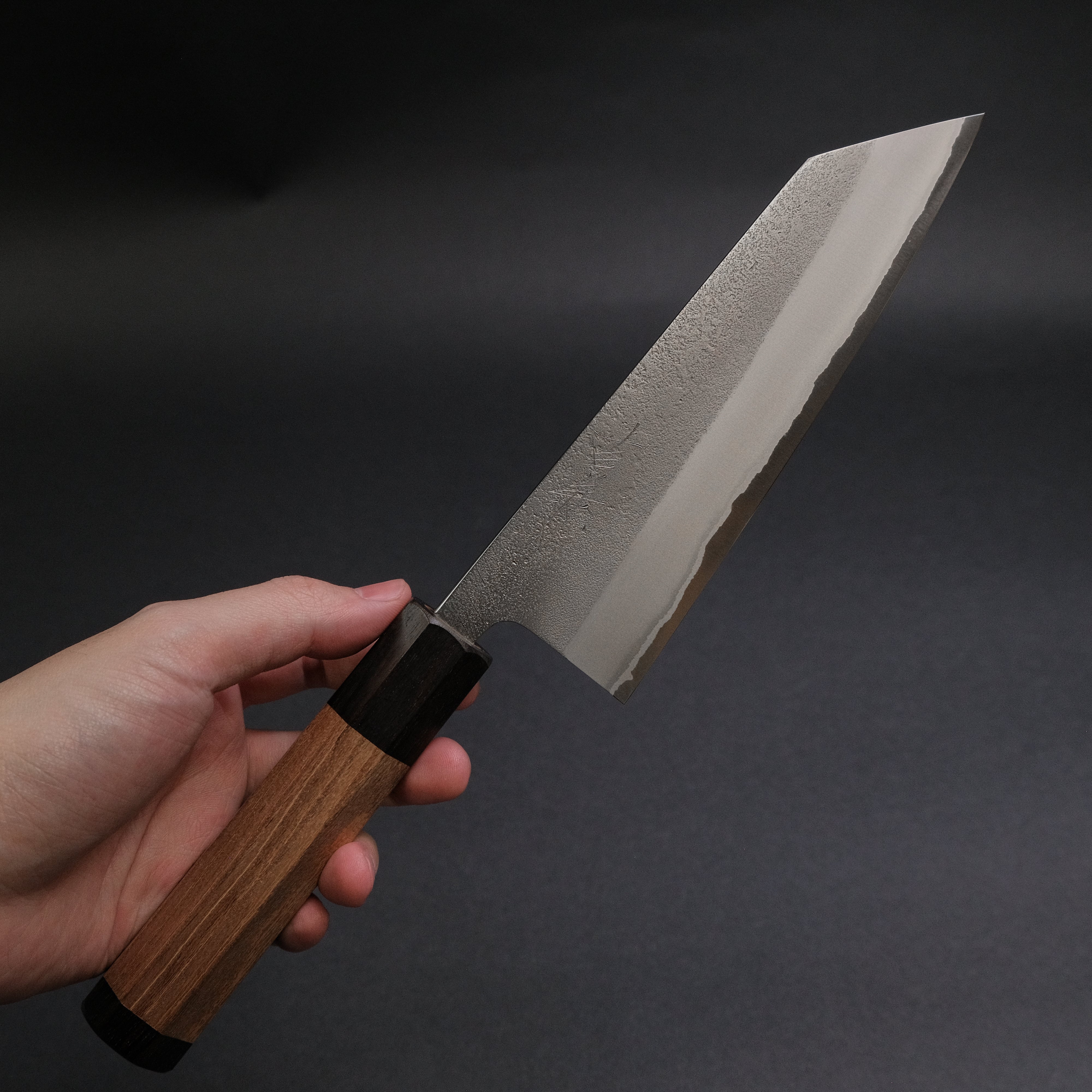 Yoshikane White #2 Nashiji Bunka Knife 165mm with Enju Handle - Japanese Kitchen Knife for Slicing, Dicing & Precision Cutting