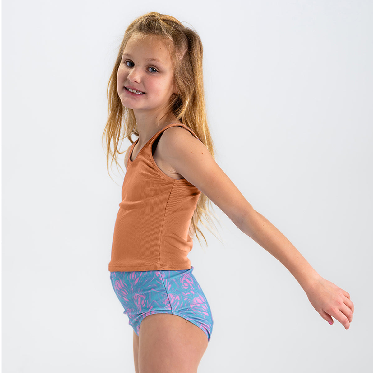 Girls V Neck Tankini Top - Stylish Swimwear for Beach, Pool & Summer Activities